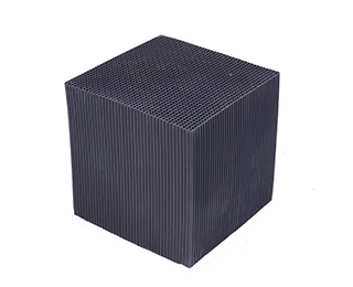 Honeycomb activated carbon block